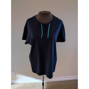 Wknd Nation Black  Short Sleeve T-Shirt Top Med Organic Cotton